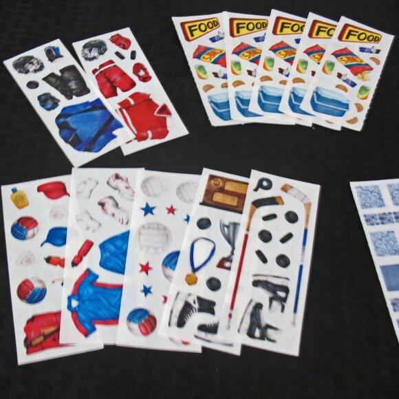Creative Memories Lot Stickers, 22 studio -Sports, Backpacks, Illusions, Sports - Picture 2 of 11